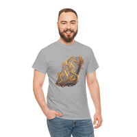 Jera Rune Harvest Stone T-Shirt - Heavy Cotton Classic Fit Tee - Unisex White