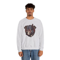Warpaint Viking Berserker Dog Sweatshirt - Durable Cotton Blend Fleece Crew - Unisex White