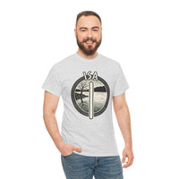 Isa Rune Ice Landscape T-Shirt - Heavy Cotton Classic Fit Crewneck - Unisex White