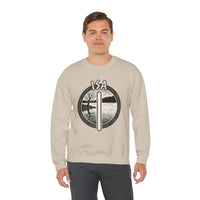 Isa Rune Ice Stillness Sweatshirt - Heavy Blend Crewneck Fleece - Unisex White
