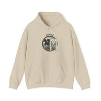Ehwaz Divine Twins Horse Rider Hoodie - Medium-Heavy Cotton Blend Hoodie - Unisex White