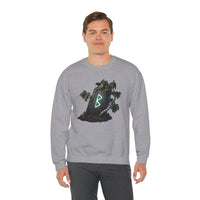 Berkana Rune Birch Tree Sweatshirt - Heavy Blend Crewneck - Unisex White