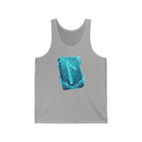 Laguz Rune Water Symbol Tank Top - Soft Combed Cotton Retail Fit - Unisex White