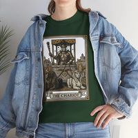 The Chariot Tarot Card T-Shirt - Heavy Cotton Classic Fit Tee - Unisex White