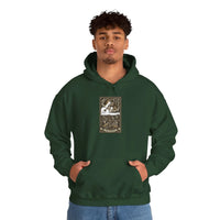 Judgement Tarot Card Graphic Hoodie - Heavyweight Cotton Blend Pullover - Unisex White