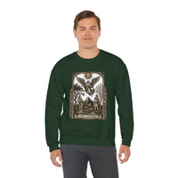 The Lovers Tarot Card Sweatshirt - Heavy Blend Fleece Crewneck - Unisex White