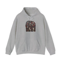 Viking Berserker Dogs Hoodie - Heavy Blend Warm Fleece Pullover - Unisex White