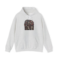 Viking Berserker Dogs Hoodie - Heavy Blend Warm Fleece Pullover - Unisex White