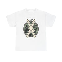 Gebo Rune Nordic Symbol Graphic T-Shirt - Heavy Cotton Classic Fit Tee - Unisex White