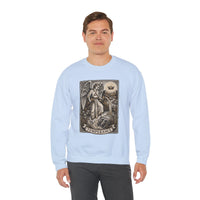 Temperance Tarot Card Angel Sweatshirt - Heavy Blend Fleece Crewneck - Unisex White