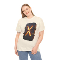 Gebo Rune Gift Exchange T-Shirt - Heavy Cotton Classic Fit Tee - Unisex White