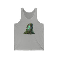 Othala Rune Stone Graphic Tank Top - Lightweight Cotton Jersey Retail Fit - Unisex Athletic Heather