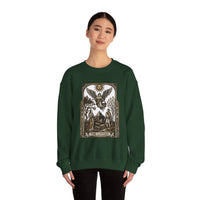 The Lovers Tarot Card Sweatshirt - Heavy Blend Fleece Crewneck - Unisex White
