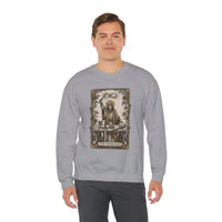 The Magician Tarot Card Sweatshirt - Heavy Blend Fleece Crewneck Pullover - Unisex Warm White