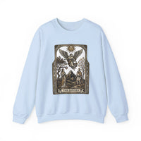 The Lovers Tarot Card Sweatshirt - Heavy Blend Fleece Crewneck - Unisex White