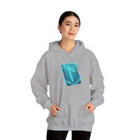 Laguz Water Rune Graphic Hoodie - Soft Fleece Blend Pullover - Unisex White