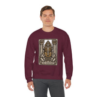 Hierophant Tarot Card Sweatshirt - Heavy Blend Crewneck Fleece - Unisex Ash