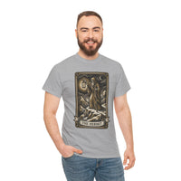 The Hermit Tarot T-Shirt - Medium Weight Cotton Classic Tee - Unisex White