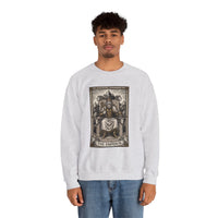 The Emperor Tarot Card Sweatshirt - Soft Durable Fleece Crewneck - Unisex White