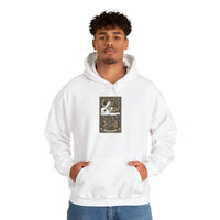 Judgement Tarot Card Graphic Hoodie - Heavyweight Cotton Blend Pullover - Unisex White