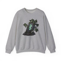 Berkana Rune Birch Tree Sweatshirt - Heavy Blend Crewneck - Unisex White