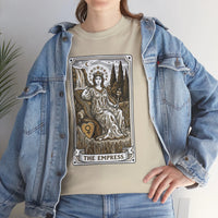 Empress Tarot Card Graphic T-Shirt - Heavy Cotton Classic Fit Tee - Unisex White