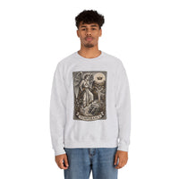 Temperance Tarot Card Angel Sweatshirt - Heavy Blend Fleece Crewneck - Unisex White