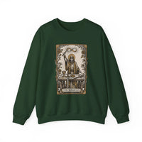 The Magician Tarot Card Sweatshirt - Heavy Blend Fleece Crewneck Pullover - Unisex Warm White