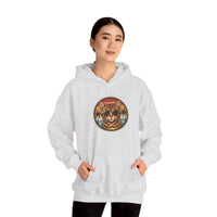 Bengal Cool Cat Aviators Hoodie - Soft Cotton Blend Pullover - Unisex White