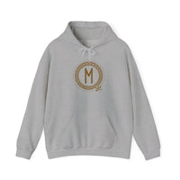 Ehwaz Divine Twins Rune Hoodie - Heavyweight Fleece Pullover - Unisex White