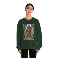Hierophant Tarot Card Sweatshirt - Heavy Blend Crewneck Fleece - Unisex Ash