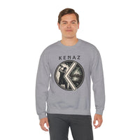 Kenaz Rune Blacksmith Forge Sweatshirt - Soft Cotton Blend Crewneck Fleece - Unisex White