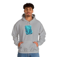 Laguz Water Rune Graphic Hoodie - Soft Fleece Blend Pullover - Unisex White