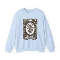 The World Tarot Card Sweatshirt - Heavy Blend Fleece Crewneck - Unisex White