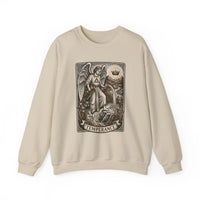 Temperance Tarot Card Angel Sweatshirt - Heavy Blend Fleece Crewneck - Unisex White