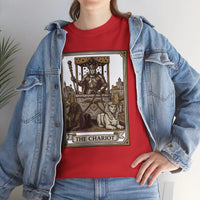 The Chariot Tarot Card T-Shirt - Heavy Cotton Classic Fit Tee - Unisex White