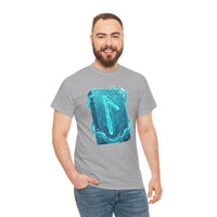 Laguz Water Rune Intuition Graphic T-Shirt - Heavy Cotton Classic Fit Tee - Unisex White
