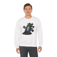 Berkana Rune Birch Tree Sweatshirt - Heavy Blend Crewneck - Unisex White