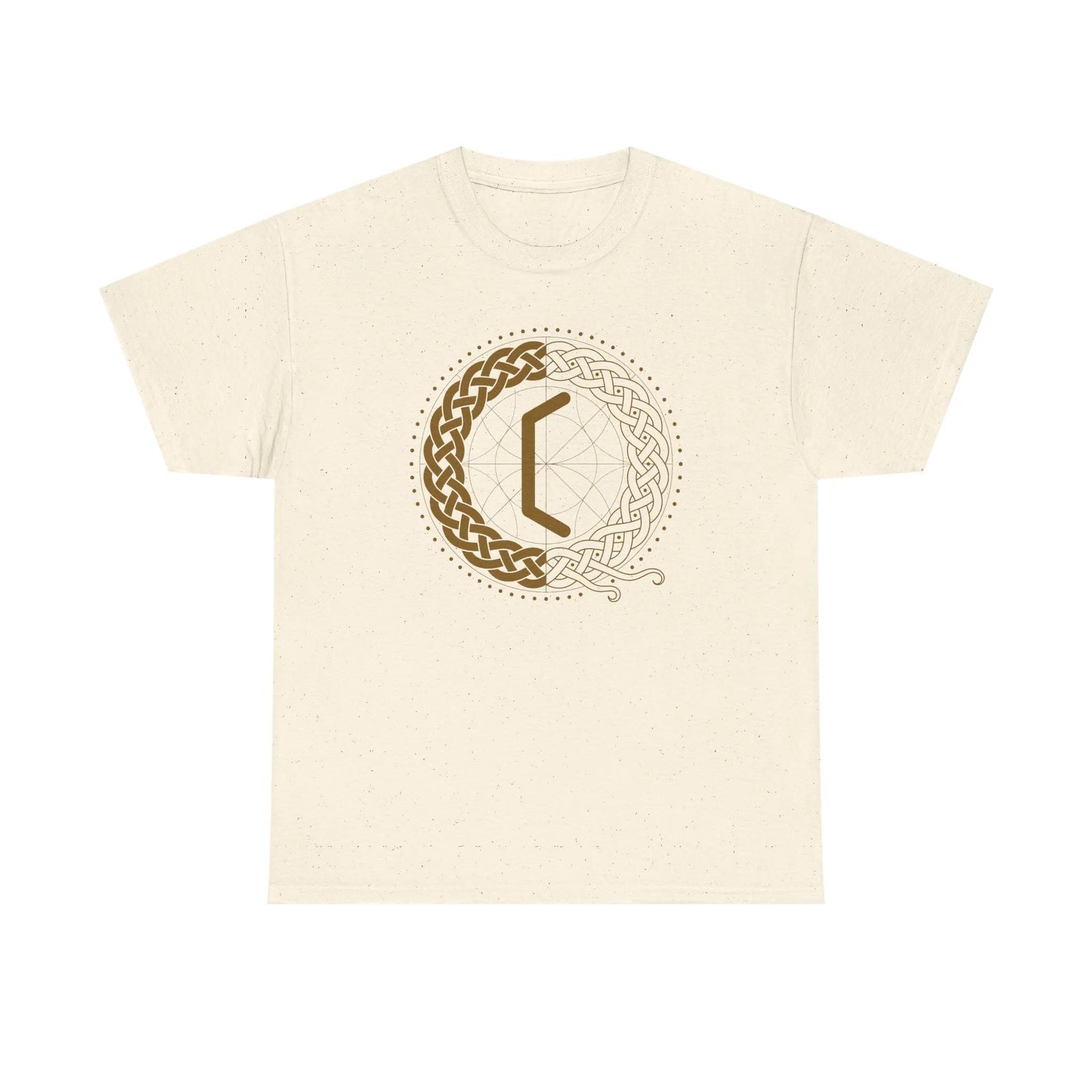 Perthro Rune Lot Cup T-Shirt - Heavy Cotton Classic Fit Tee - Unisex White