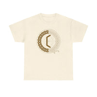 Perthro Rune Lot Cup T-Shirt - Heavy Cotton Classic Fit Tee - Unisex White