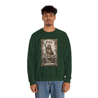 The Magician Tarot Card Sweatshirt - Heavy Blend Fleece Crewneck Pullover - Unisex Warm White