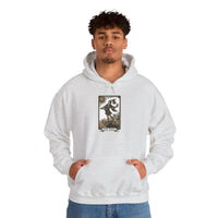 The Fool Tarot Card Hoodie - Heavy Blend Cotton Blend Pullover - Unisex White