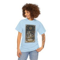 Tarot The Star Card Graphic T-Shirt - Heavy Cotton Classic Fit Tee - Unisex Off White