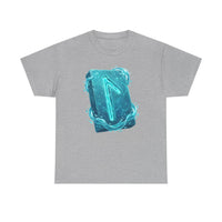 Laguz Water Rune Intuition Graphic T-Shirt - Heavy Cotton Classic Fit Tee - Unisex White