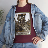 The Chariot Tarot Card T-Shirt - Heavy Cotton Classic Fit Tee - Unisex White