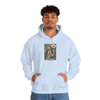 Temperance Tarot Card Hoodie - Heavy Blend Fleece Pullover - Unisex White