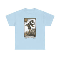 The Fool Tarot Card Graphic T-Shirt - Heavy Cotton Classic Fit Tee - Unisex White