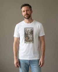 Empress Tarot Card Graphic T-Shirt - Heavy Cotton Classic Fit Tee - Unisex White