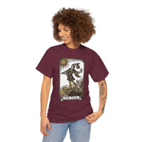 The Fool Tarot Card Graphic T-Shirt - Heavy Cotton Classic Fit Tee - Unisex White
