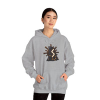 Sowulo Rune Sun Ray Hoodie - Heavy Blend Fleece Pullover - Unisex White